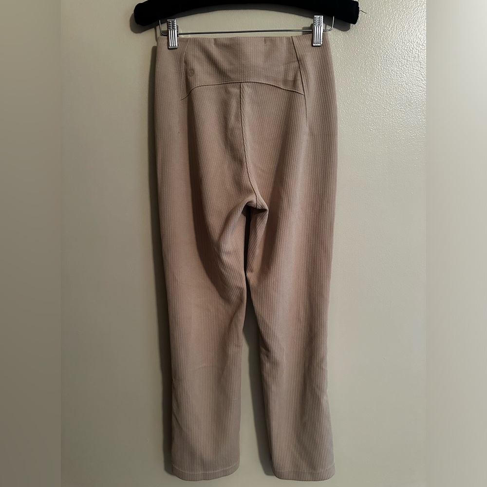 lululemon athletica Tan Ribbed Pants